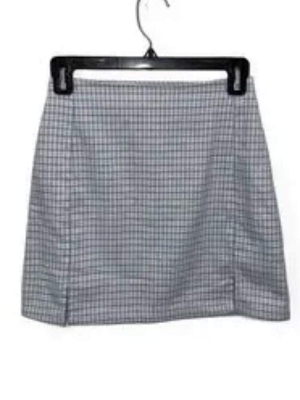 Light Blue Plaid Skirt